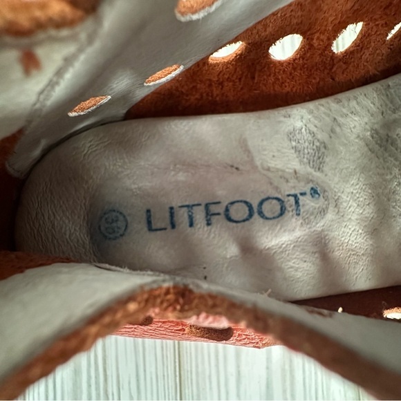 Litfoot women’s orange shoes - Picture 4 of 11